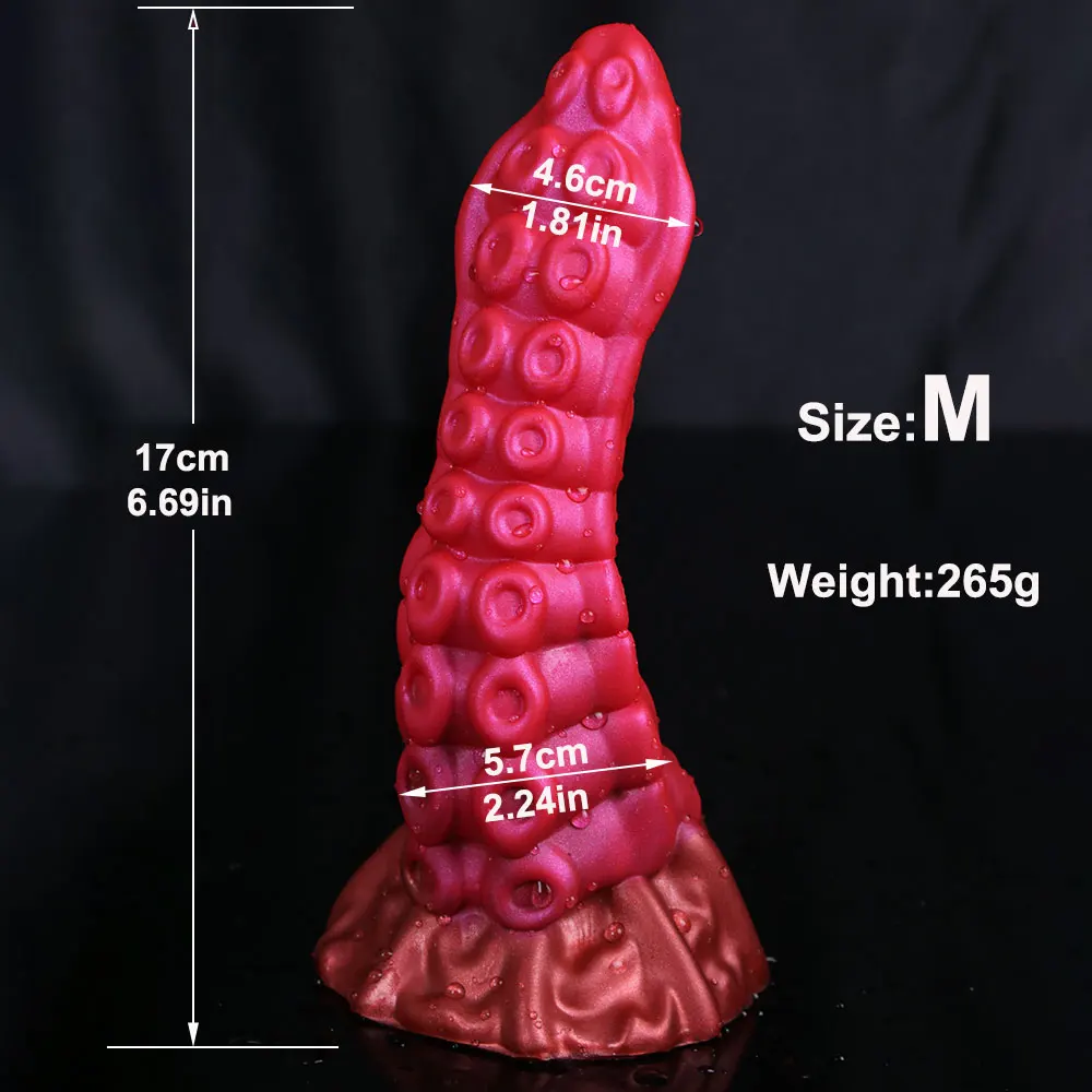 Tentáculo de Polvo Pequeno Soft Silicone Dildo, Animal Fantasy Dildo, Anal Colorido, Masturbar-se para Mulheres e Homens, Orgasmo Sex Tool