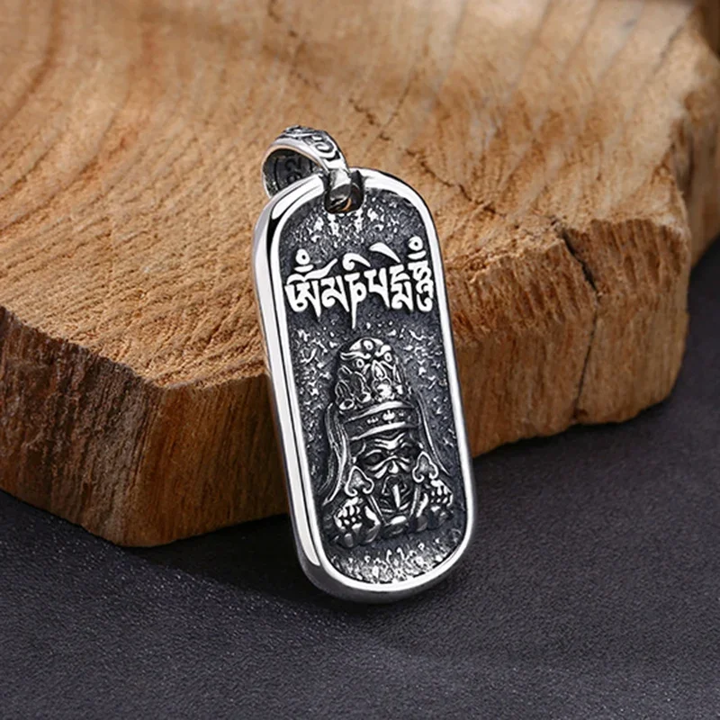 Necklace Pendant Real 925 Sterling Silver Zakiram Wealth God Amulet Luxury Jewelry Women Man Items With