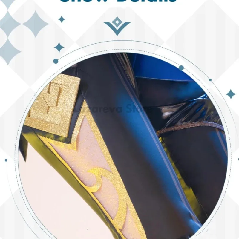 DY20Yelan Cosplay disfraz peluca juego Genshin Impact Cosplay Genshin Impact Ye Lan Cosplay disfraz Anime fiesta juego traje 25