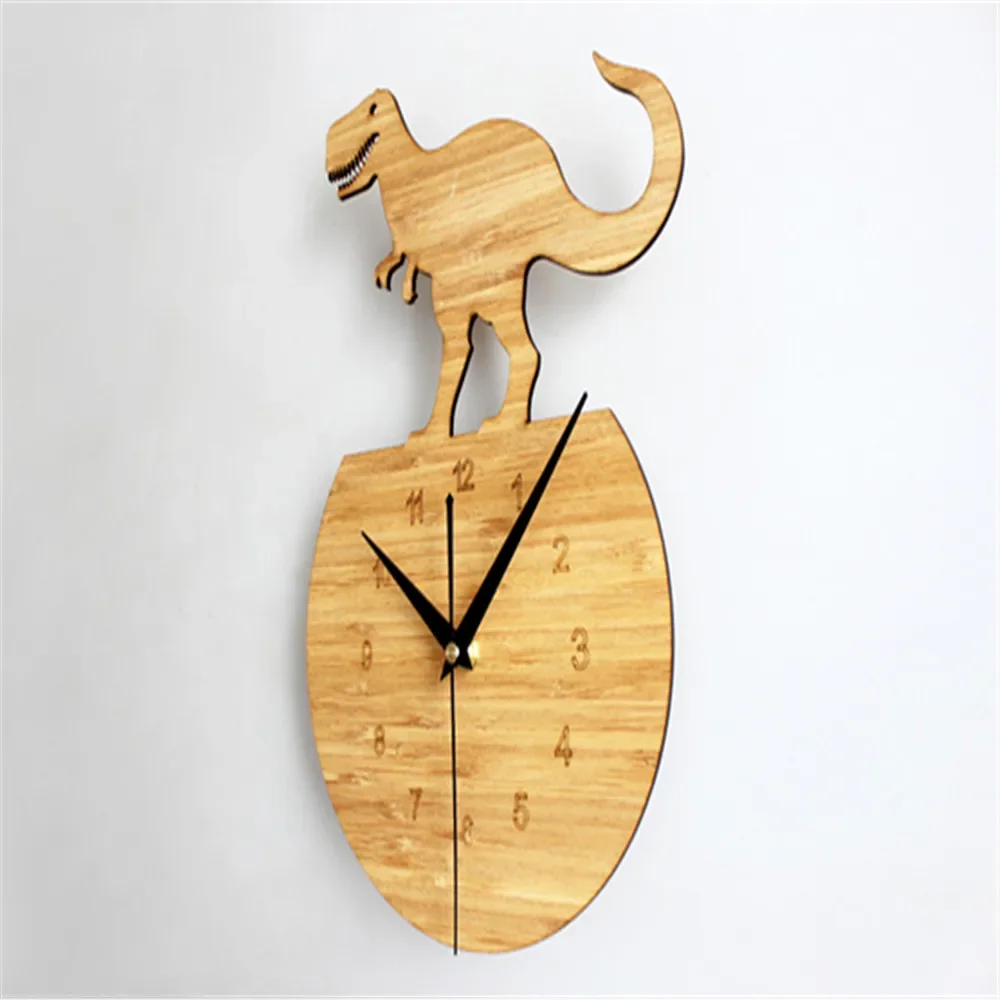 Fashionable Creative Wall Clock with Pattern of Lovely Dinosaur -X