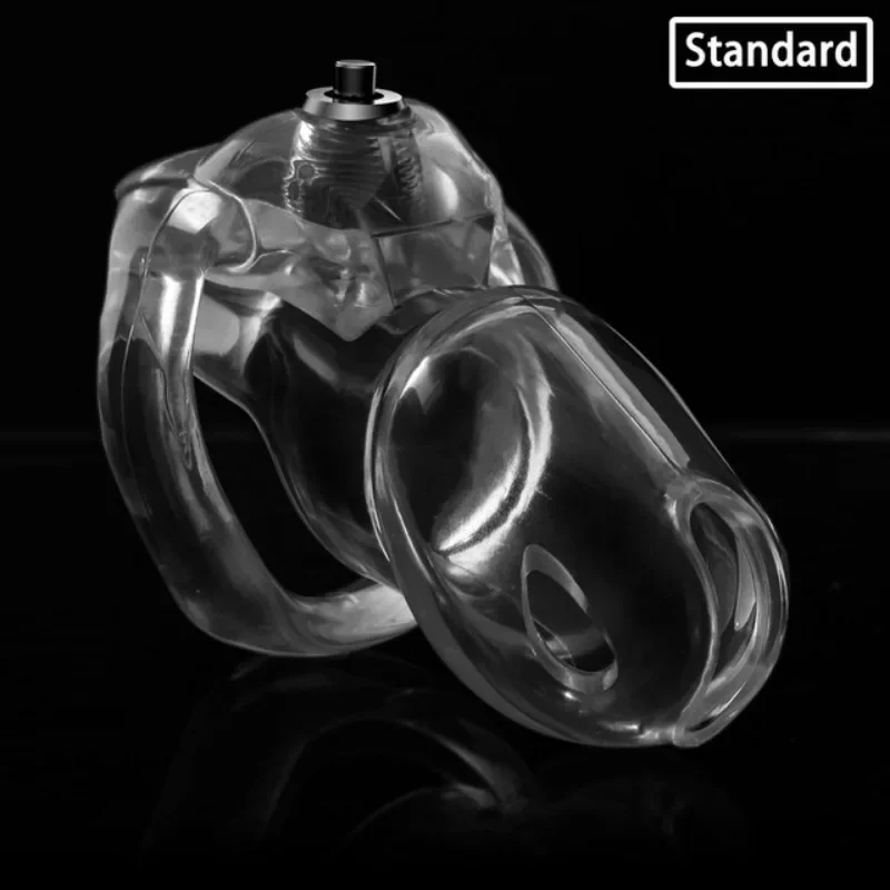 New HT-V5 Chastity Cage 4-size Penile Ring Lightweight and Breathable for Portable Chastity Urethral Lock Male Abstinence Device