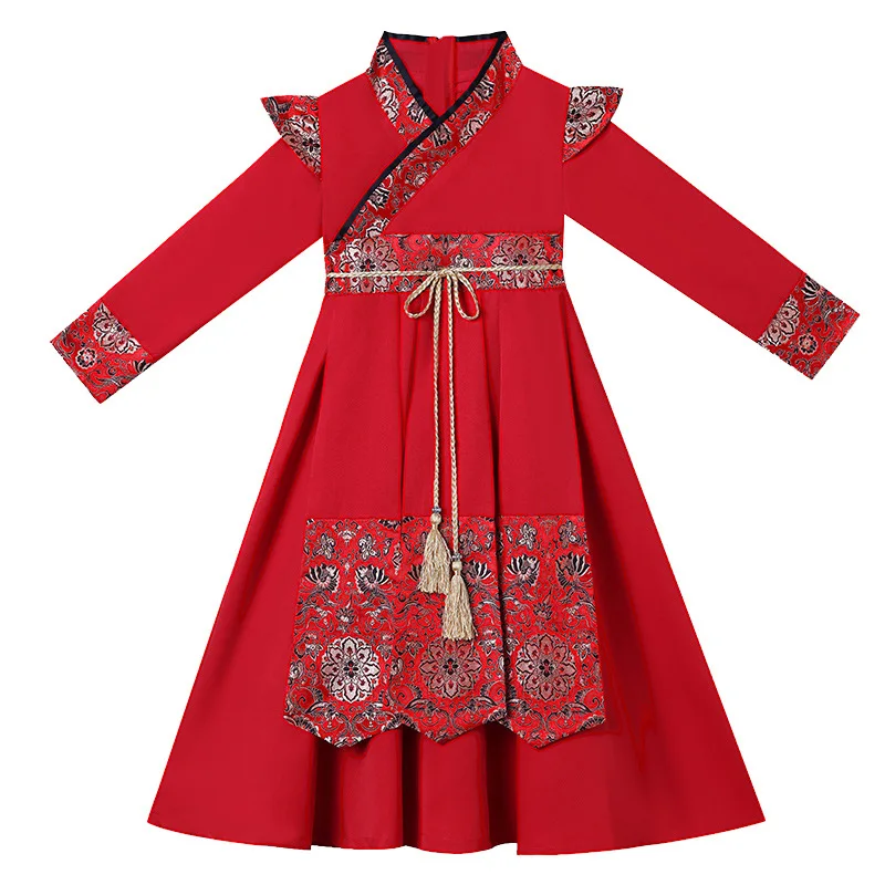 Kids Hanfu Boys Chinese Traditional School Robe Ancient Children's Performance Students Clothes Modern Prince Christmas Gift