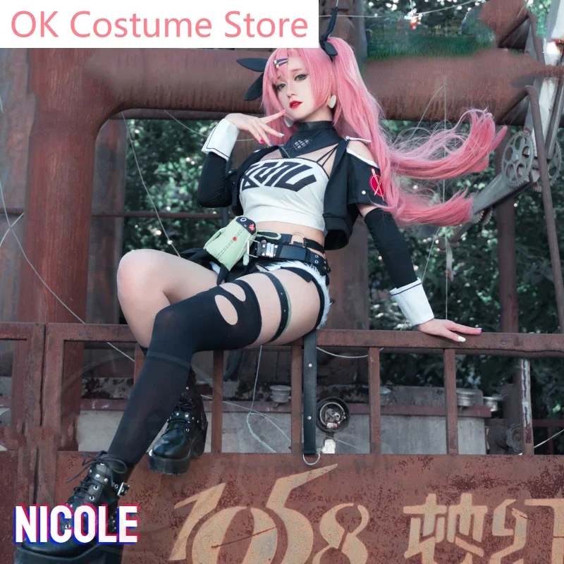 Game Zenless Zone Zero Nicole Cosplay Costume Game Cos  Z·Z·Z Cosplay Cunning Hares Nicole Costume and Cosplay Wig