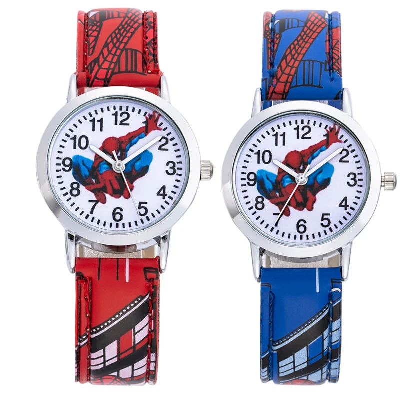 

Spiderman Children's Watch Heroes Cartoon Anime Avengers Printing Sports Electronic Quartz Bracelet Watch Birthday Gift