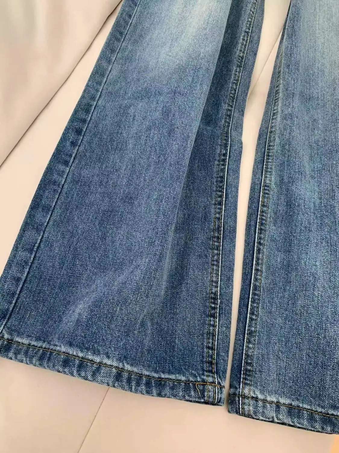 Rechte jeans Dames Vakantie Vakantie Reizen Strand Dames Denim Mode Comfortabel Licht Dun Ademend Koel Frisse lucht Zomer