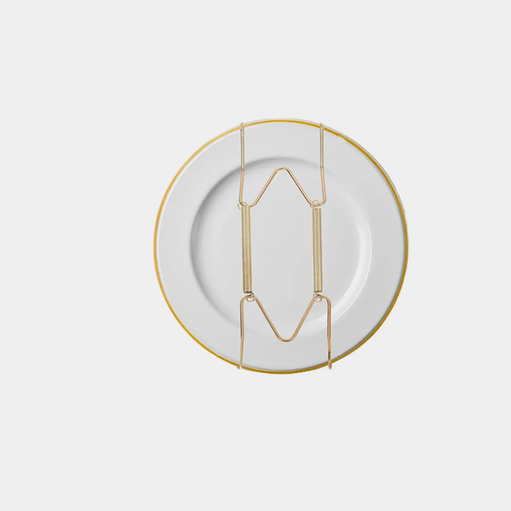 10Pcs Invisible Wall Plate Hangers Metal Plate Hooks Non-Trace Nails Decorative Holders for Plates Frames Photos Jewelry Keys