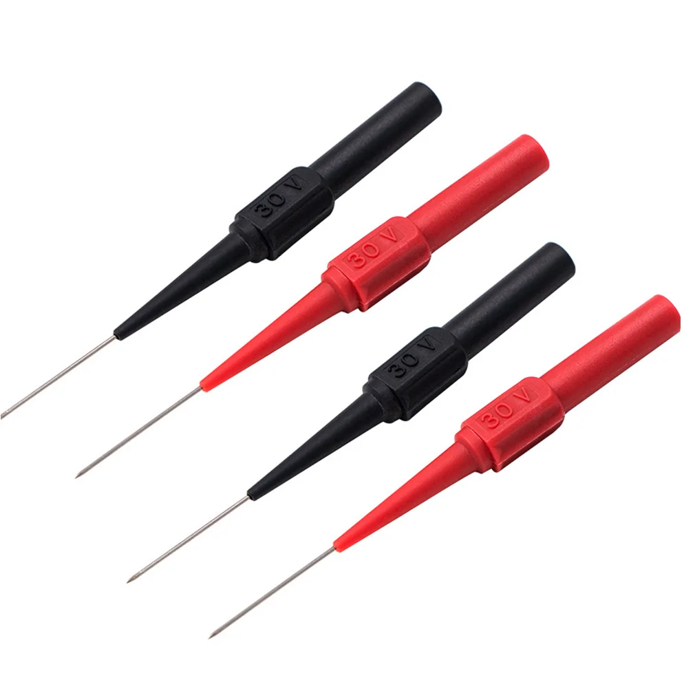 30V Car Tip Probes Diagnostic Tools 0.7mm Auto Multimeter Test Leads Extention Back Piercing Needle Tip Probes Mechanical Tools
