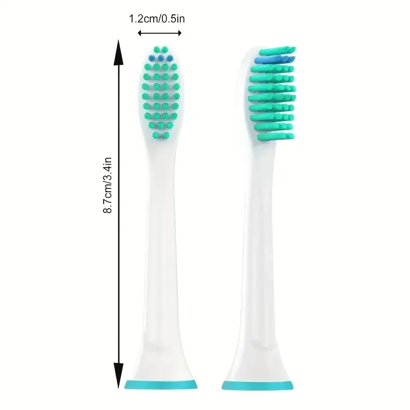 4Pack/8Pack Replacement Brush Heads Compatible with Philips HX3/6/9 Series Electric Toothbrushes, DuPont Bristles, Gentle Clean