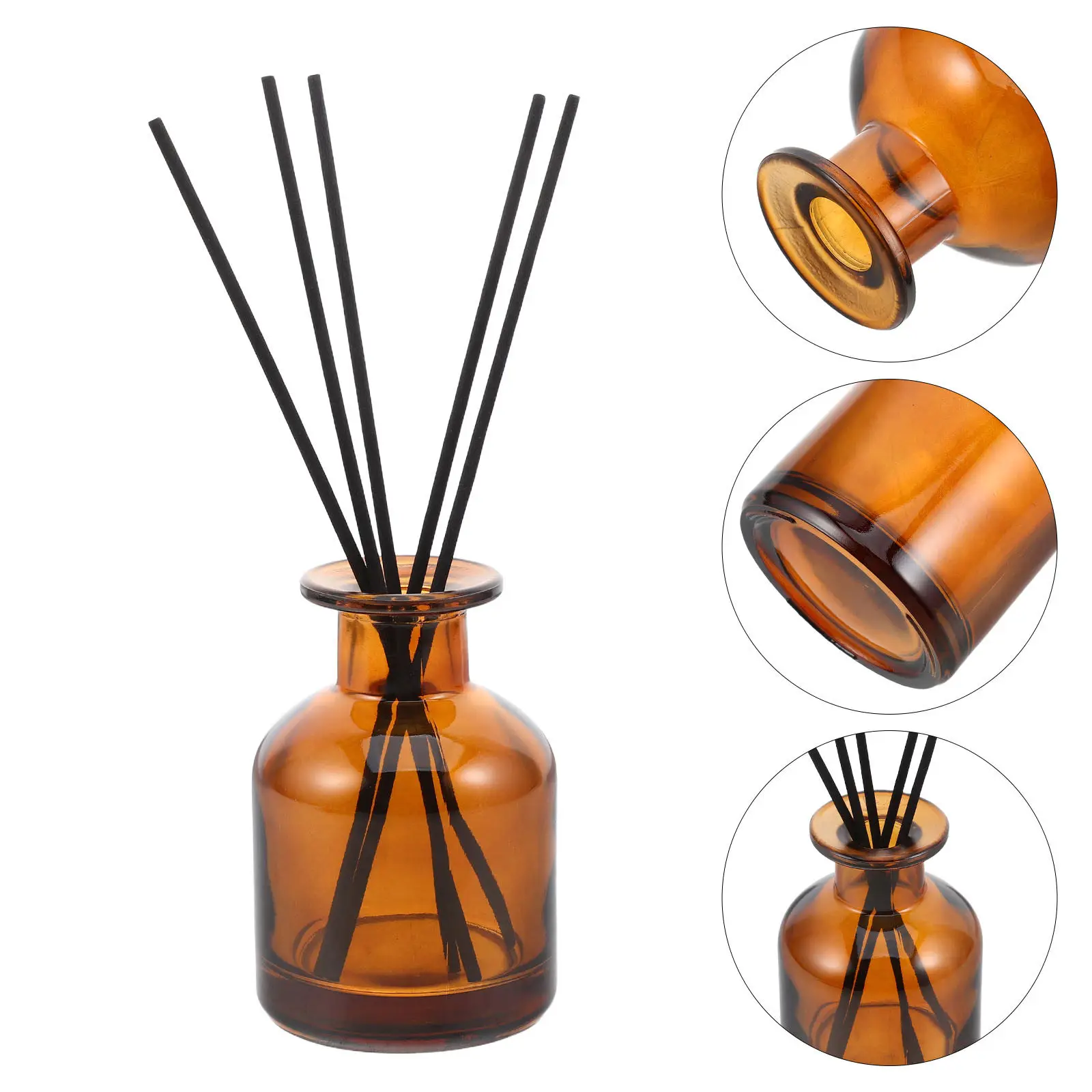 Glass Diffuser Bottle Aromatherapy Oil Bottling Empty Bottles Decorative Replacement