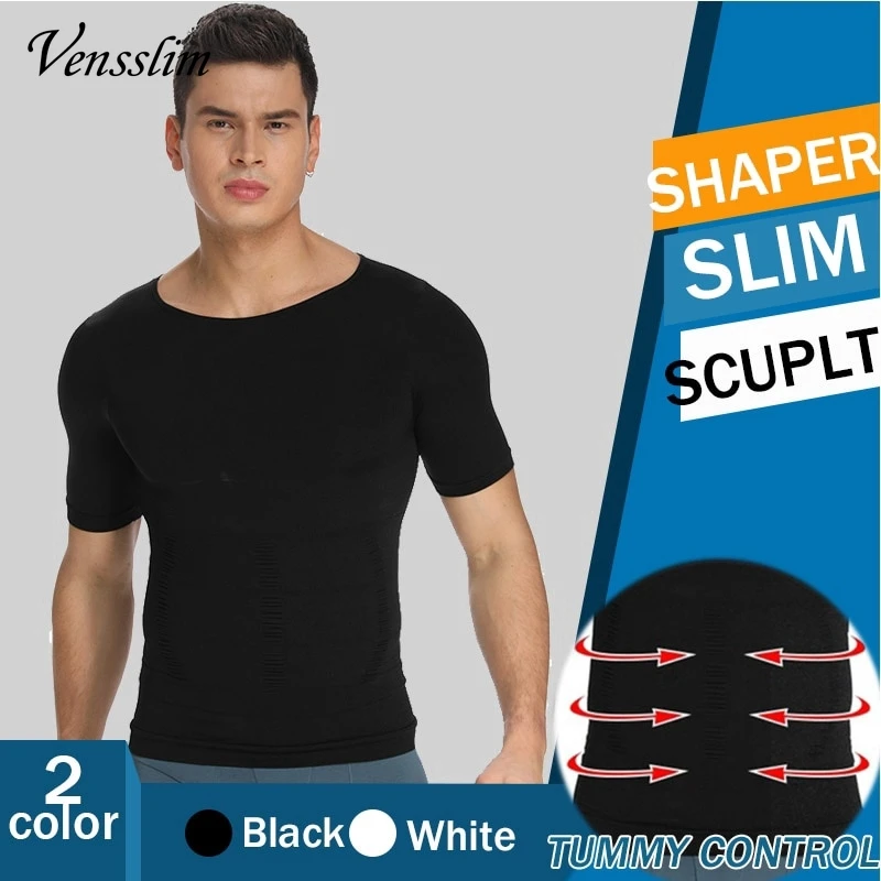 Vensslim الرجال التخسيس محدد شكل الجسم البطن تحكم ملابس داخلية رجل للتنحيف الملابس الداخلية مدرب خصر أعلى الموقف التصحيحي سترة مشد #4