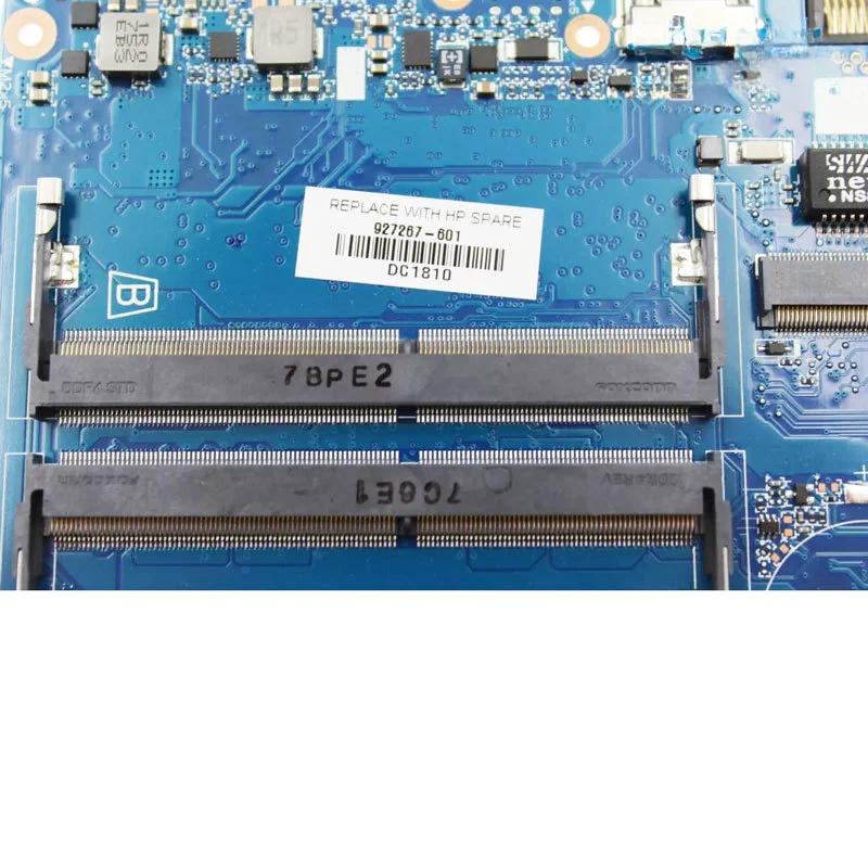 Per scheda madre del computer portatile HP Pavilion 15-CC scheda madre con CPU I3-7100U I5-7200U I7-7500U CPU DDR4 UMA