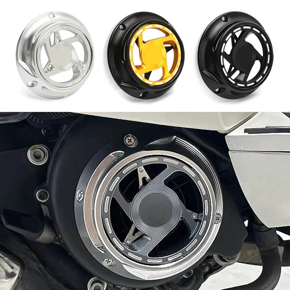 

New Motorcycle Rotating Cooling Fan Cover Scooter CNC Engine Radiator Cover For Vespa Sprint Primavera 125 SPRINT PRIMAVERA 150