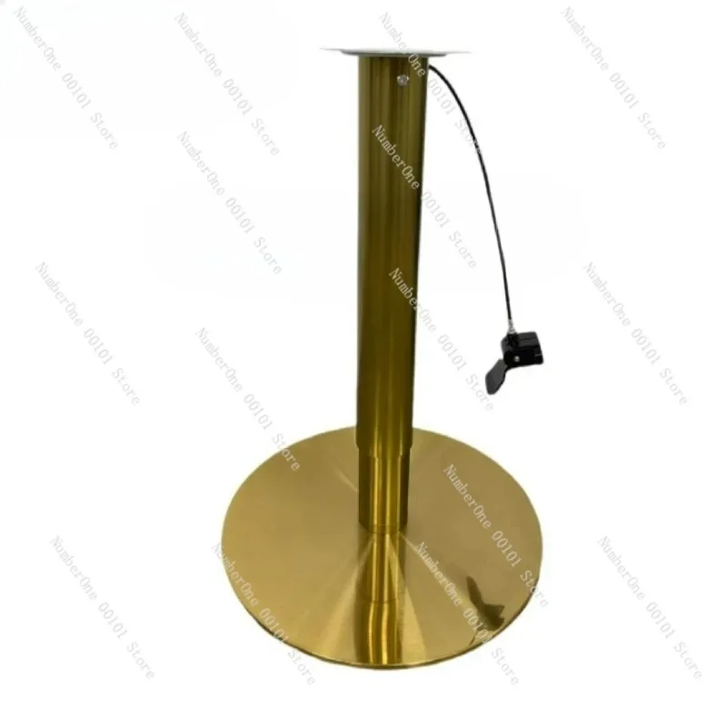 Stainless Steel Lifting Table Frame, Pneumatic Manual Lift Column with Chassis, Bar Counter Hardware Kit