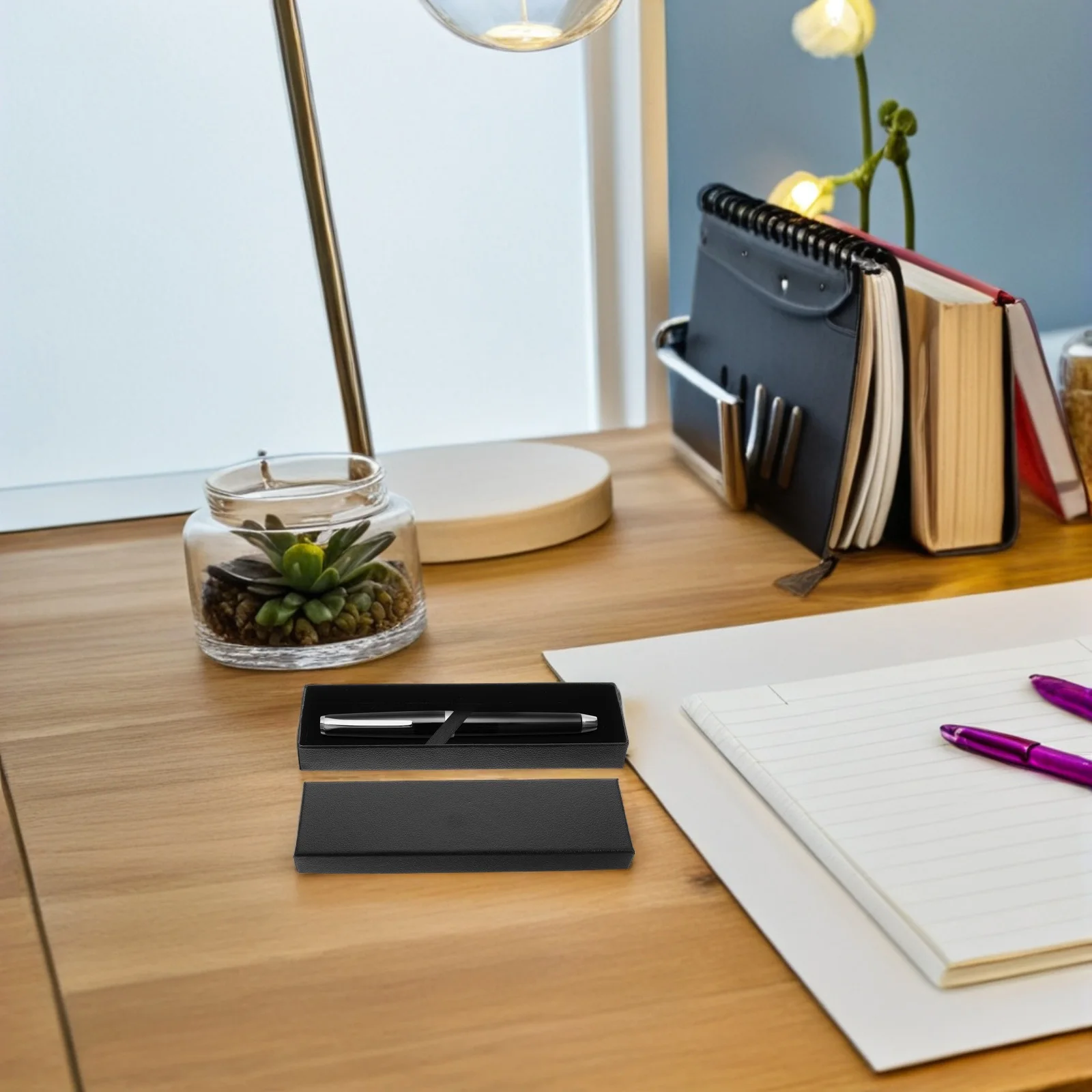 

6pcs Jewelry Storage Box With Lid Cardboard Elegant Presentation Case For Business Gift Personal Use Pen Trinket Organizer