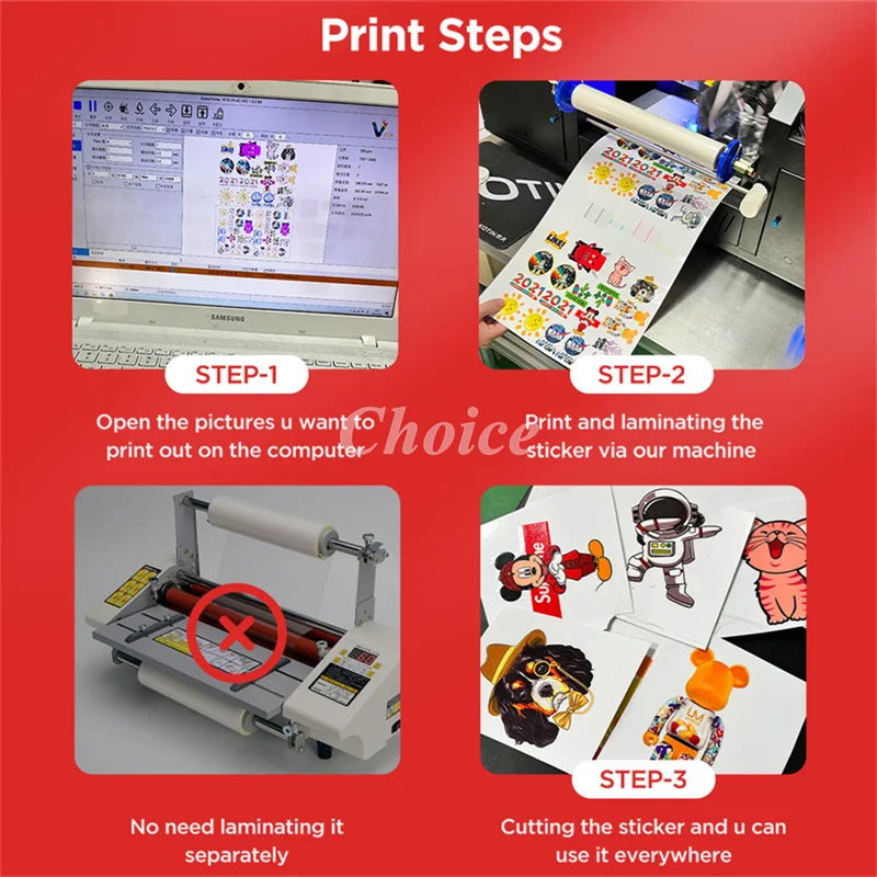 Imprimante UV DTF avec 3 têtes d'impression, nouveau rouleau à rouleau, film autocollant, étiquette en cristal A/B, impression VarjuvenPrinting