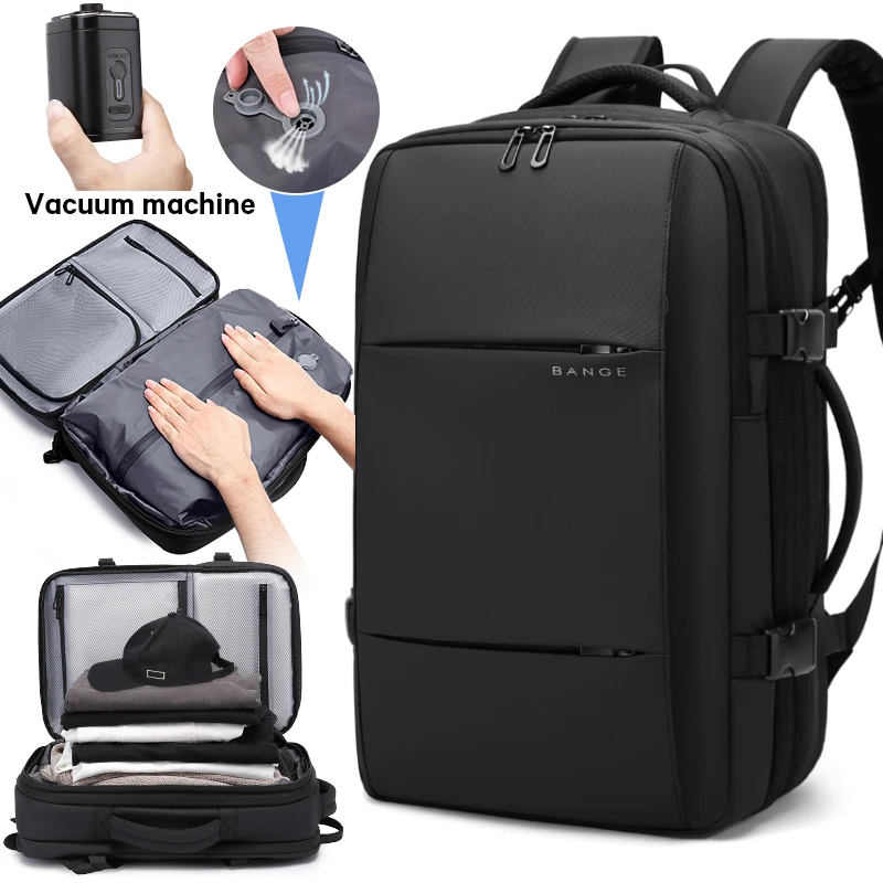 Vacuum Compression Backpack Travel Bag Men Backpack  Waterproof 17.3 in Backpack Man Large Capacity Anti-theft Backpacks Women