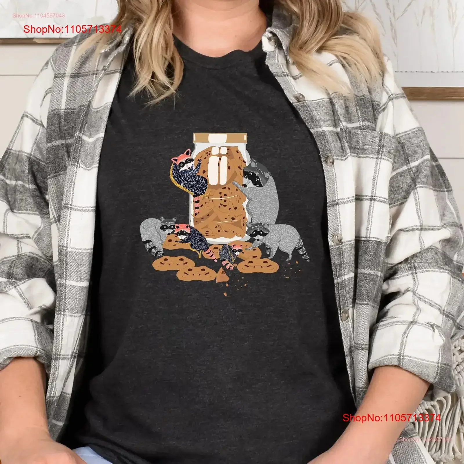 Raccoon T Shirt Funny Trash Panda Lover for her Jersey Animal Fall vintage Washed Versatile Slightly Casual Soft Breathable