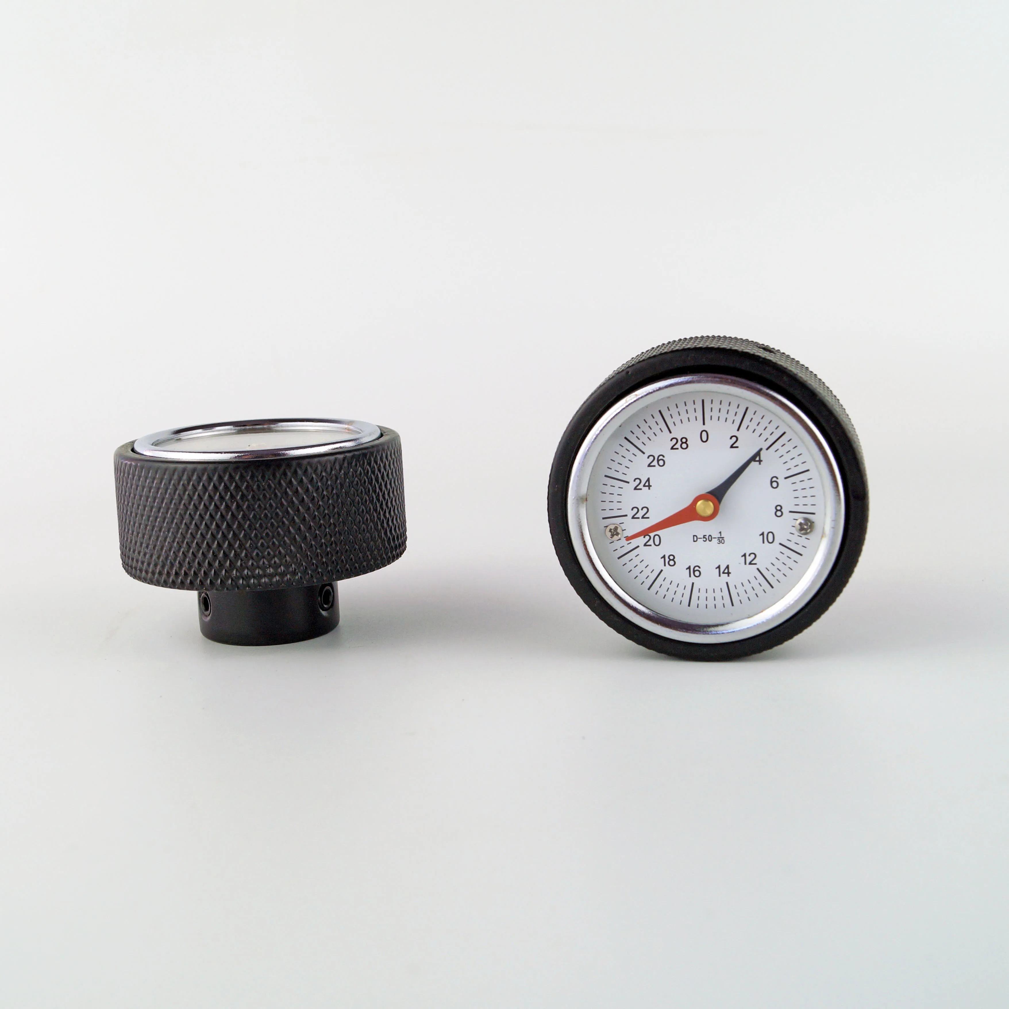 Mechanical aluminium gravity handwheel knob with counter Mechanical analog position indicators and handwheels