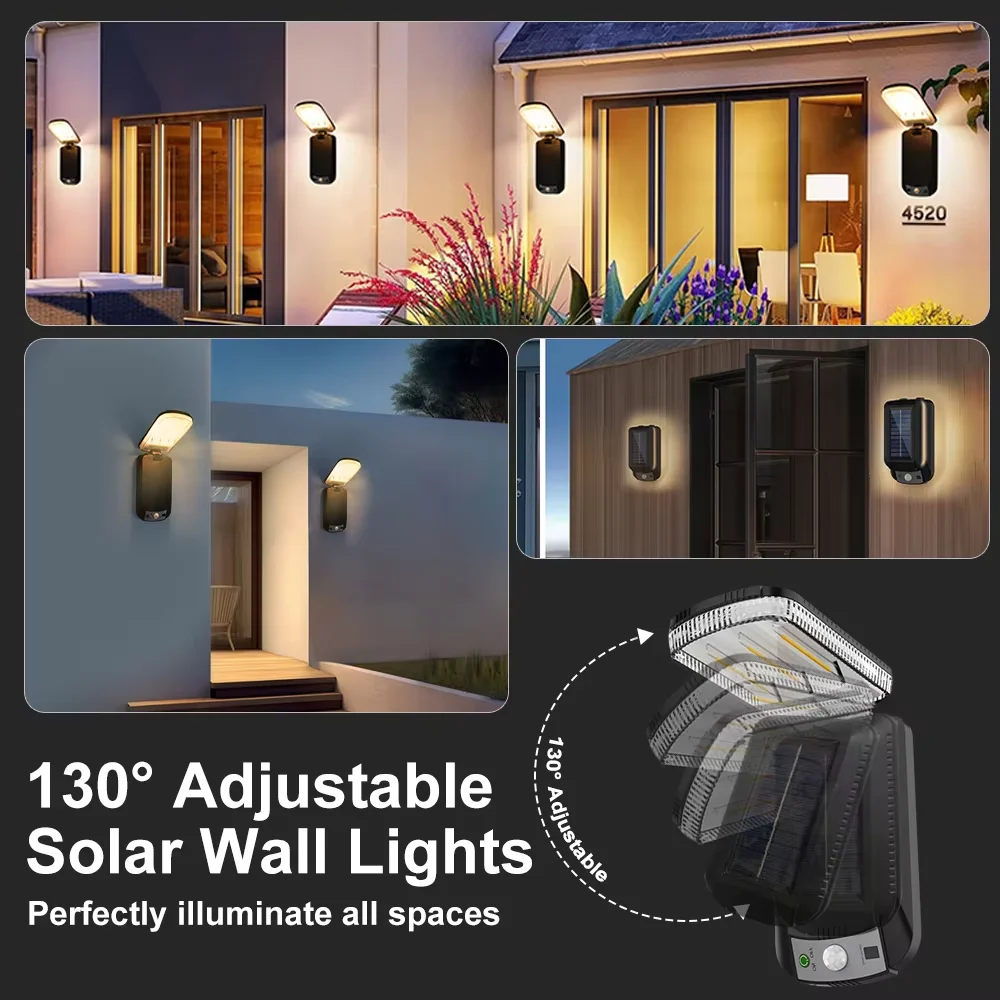 Outdoor Wall Solar Lamp Tungsten Filament Lamp Waterproof Spotlights Lamp Solar Lights Garden Wireless  For Patio Deck Garage