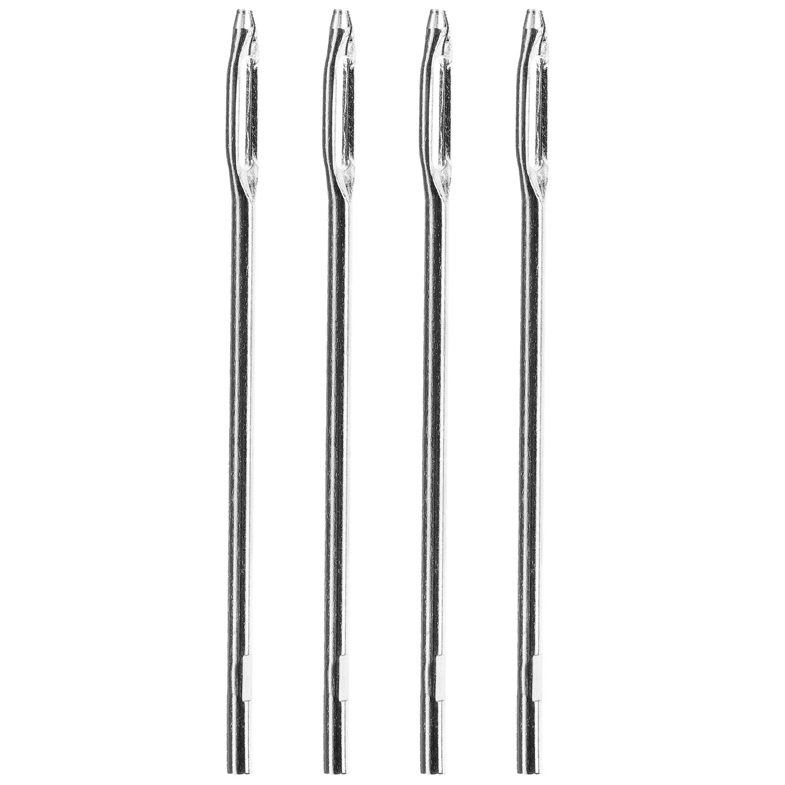 

4pcs Tire Plug Repair Needles Heavy Duty Steel Split Eye For Car Motorcycle Bicycle Tire Repair Tools Kit Automotive