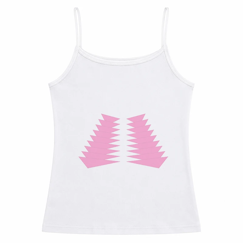 2026 Y2K Girl Women's Summer Goth Sweet Crop Tops Printed Sling Strap Graphics Tank Tops Vintage Harajuku Sleeveless Baby Tees