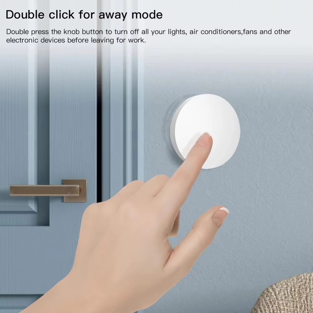 Tuya Zigbee Smart Scene Switch Wireless Remote Control Button - Intelligent Home Automation Works with Alexa & Google Home