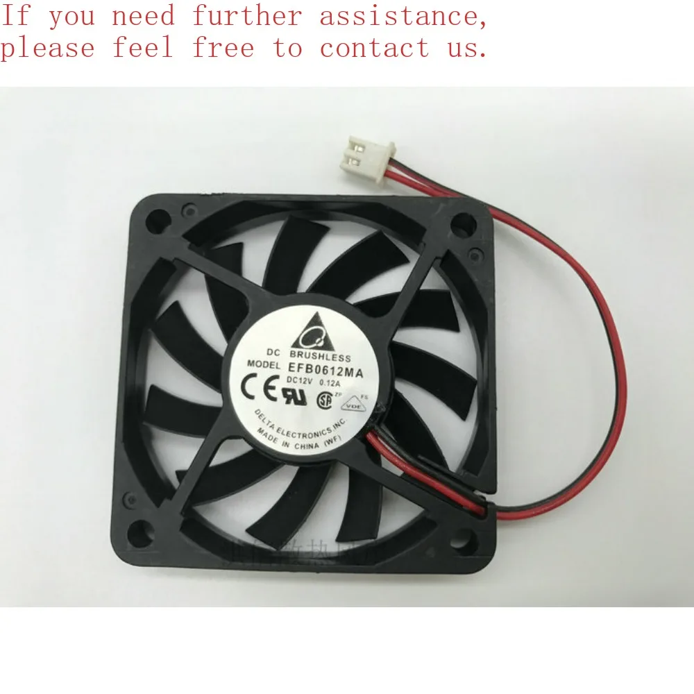 

FOR 1 Pack Delta EFB0612MA DC12V 0.12A 6CM 6010 Ultra Durable Double Ball Cooling Fan -