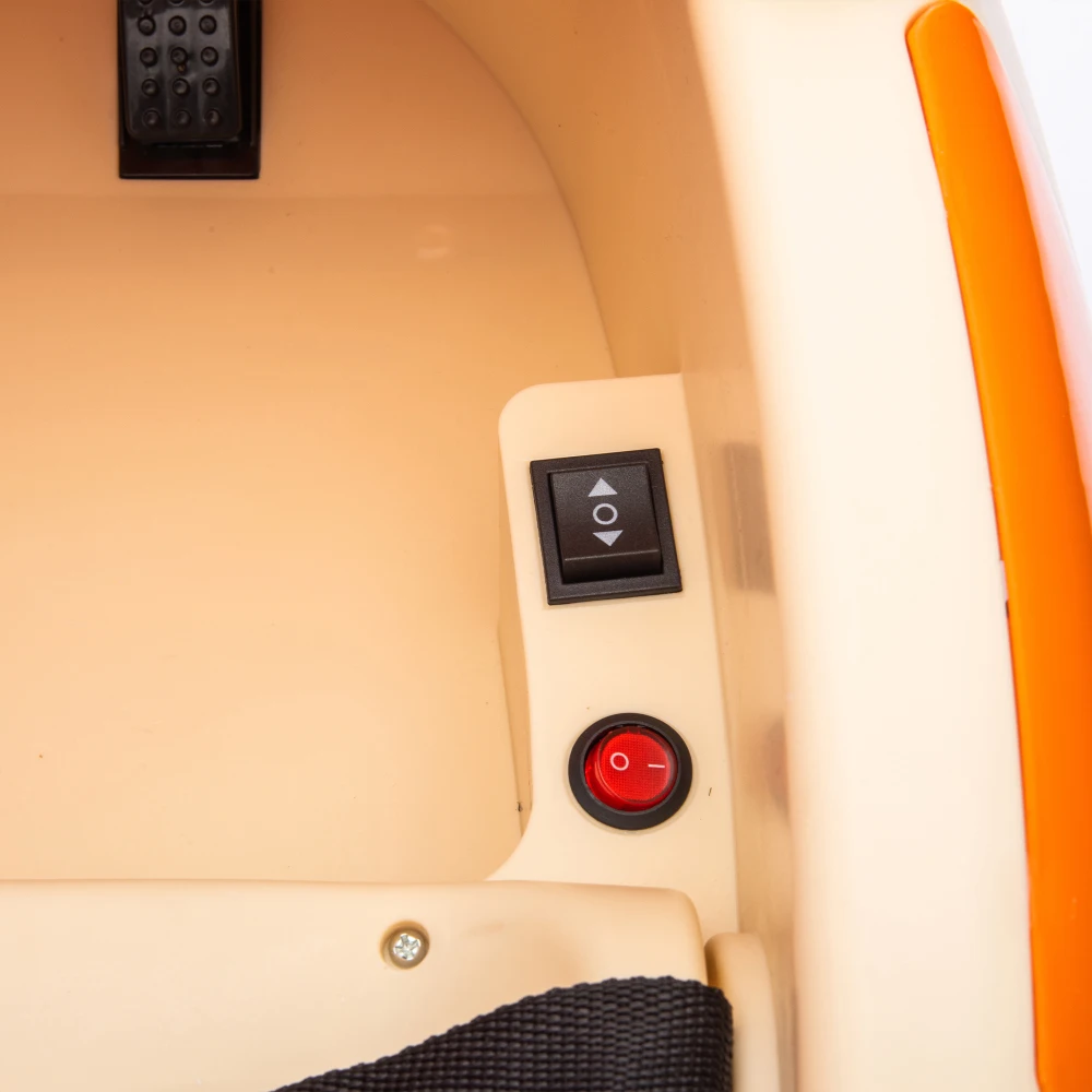 Coche de parachoques eléctrico para niños de 12 V con control remoto, 360 °   Spin, Diseño Hamburguesa, Bluetooth, Música, Luces LED, para edades de 2 a 5 años