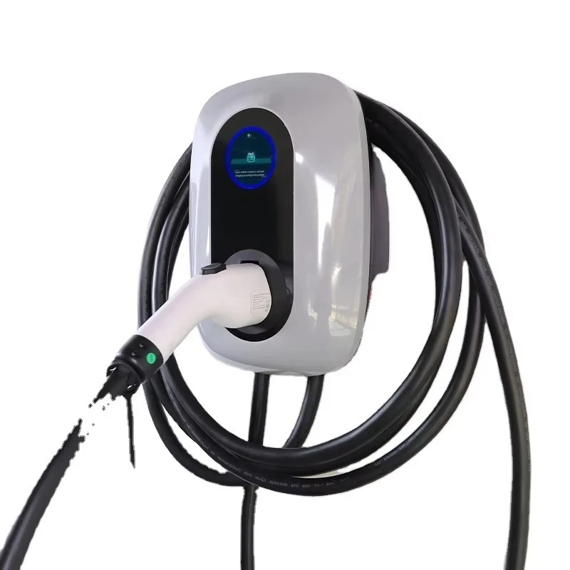 New High Efficiency 7kW  Certified Charging Pile J1772 240V 32A 3.5m Cable Auto Full Timed Charging Memory
