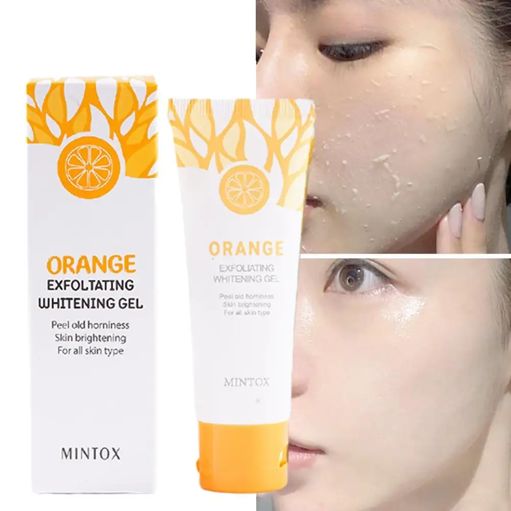 

50g Orange Exfoliating Gel Dead Spot Remover Brighten Peeling Gentle Repair Scrub Whiten Hydrating Moisturizer Korean Skin Care