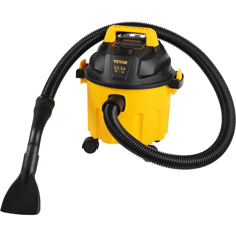

VEVOR Wet Dry Vacuum, 2,6 галлона, 2,5 пиковая HP, портативный магазинный пылесос 3 в 1 с функцией выдувания, хранилище насадки