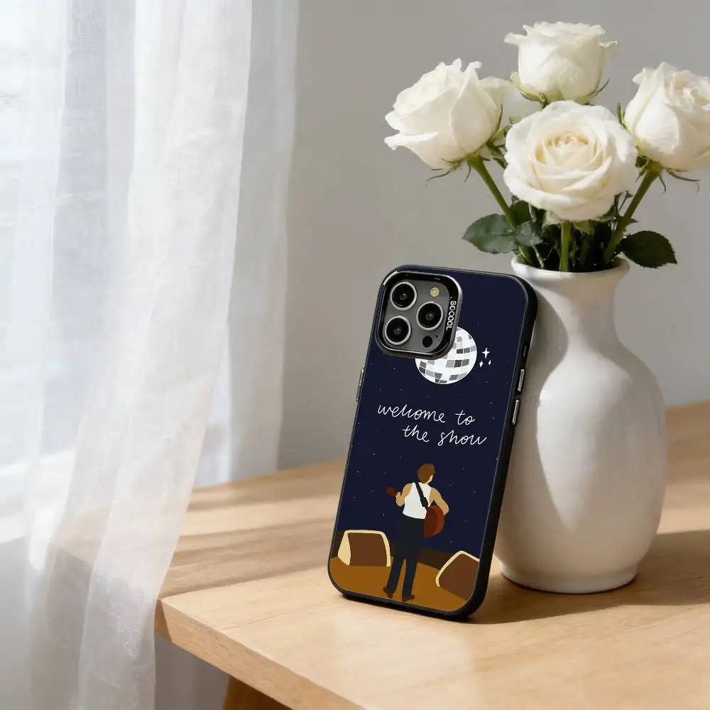 싱어-엔-니엘-엔-호란 아이폰17,16,15,14,13,12,11 플러스,프로 맥스 블랙 캔디 실버 폰 케이스