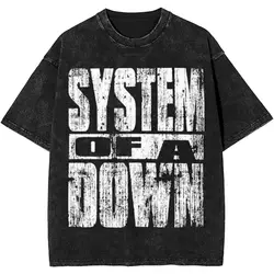 Women Men Metal Music System Of A Downs Band T Shirt Graphic Printed punk rock Harajuku Streetwear T-Shirts New Arrival