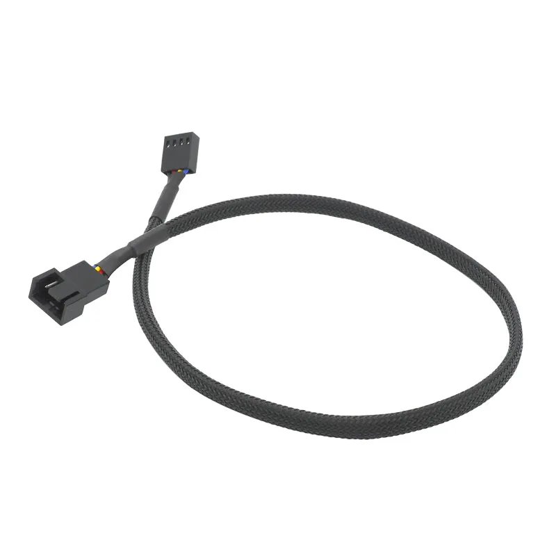 1 To 1 Ways Splitter Black Sleeved 26/40cm Extension Cable Connector 4Pin PWM Extension Cables 4 Pin Pwm Fan Cable