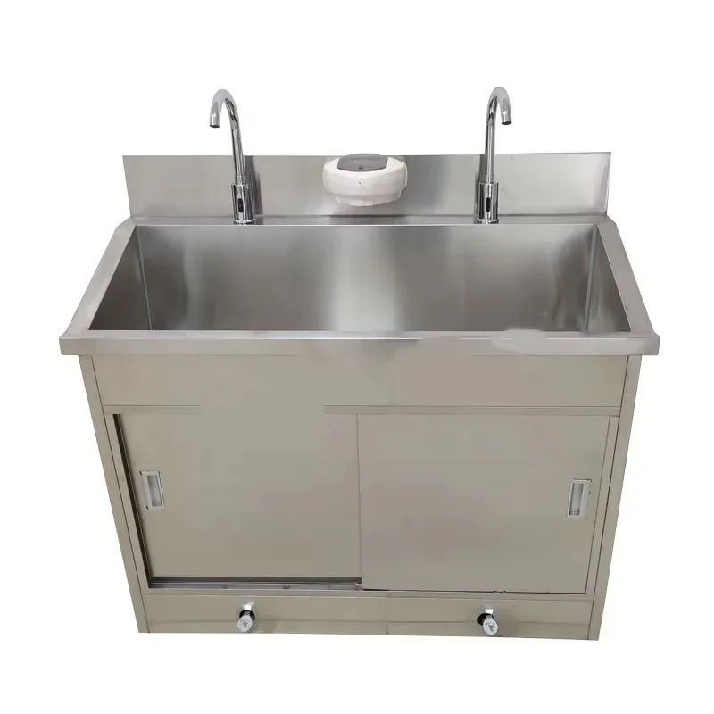 High Quality theatre sink304 stainless steel With foot switch