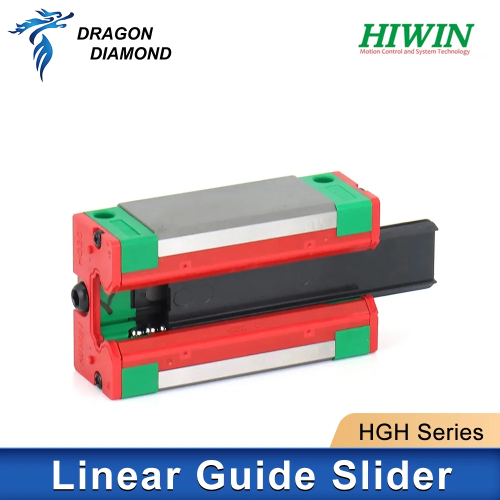 2PCS Original Hiwin Linear Guide Block Carriage Guide Rail CNC 3D Printer Part HGH15CA HGH20CA HGH25CA HGH30CA