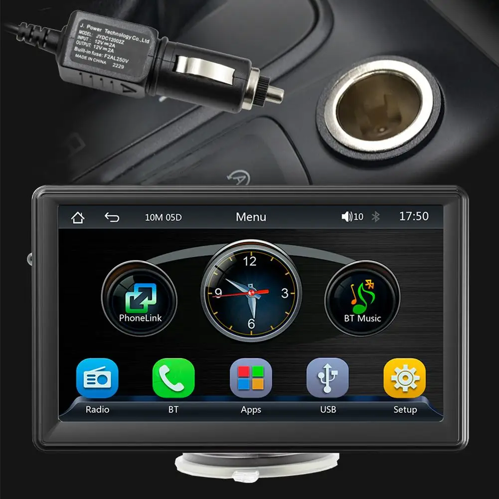 

Автомобильный mp5-плеер, Bluetooth, громкая связь, мультимедийное Видео Радио, 7-дюймовый экран, Автомобильный плеер, портативный сенсорный HD G0L0