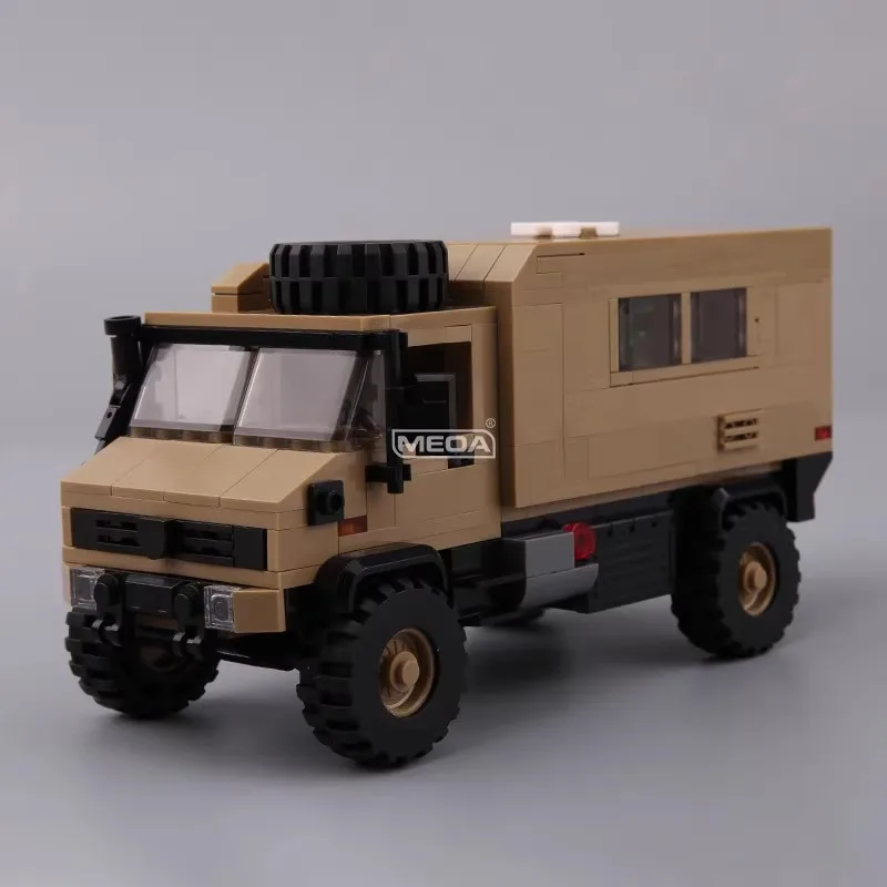 

643pcs German Retro ORV Building Block U4000 Armored Car Transportation Off Road All Terrain RV Bricks Model Boys Kids Toy Gift