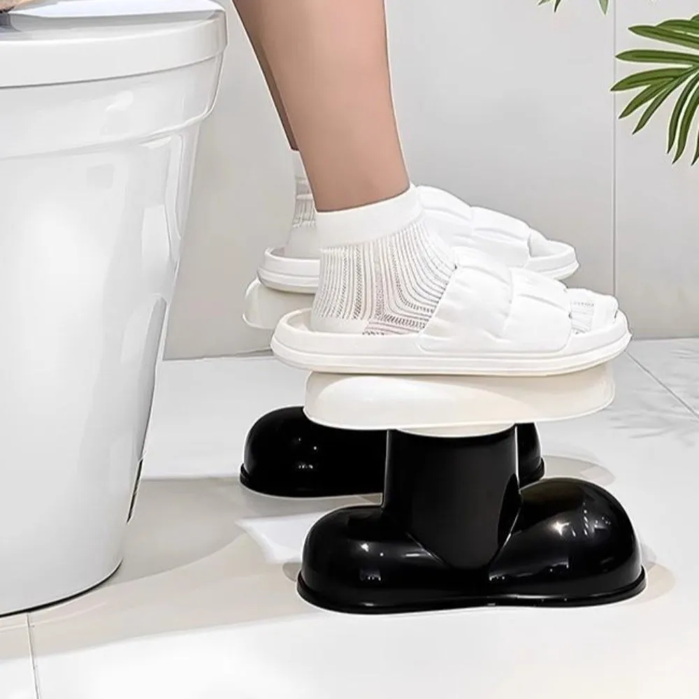 

Durable Sturdy Toilet Stool Plastic Ergonomic Poop Stool Thicken Portable Toilet Gadget Defecation Aid