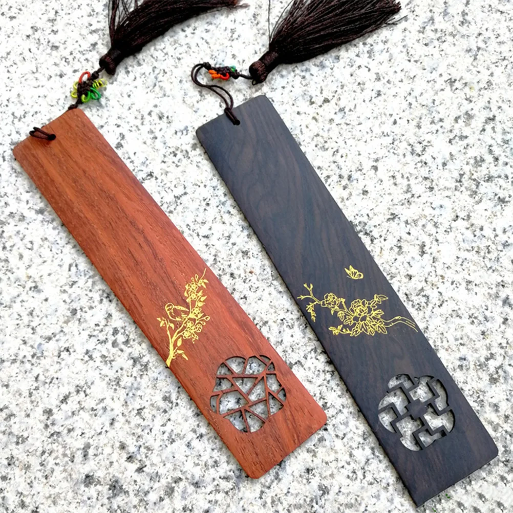 2Pcs Chinese Style Classic Bookmarks Vintage Chic Creative Gift for Readers Wedding Souvenirs Business DIY Craft