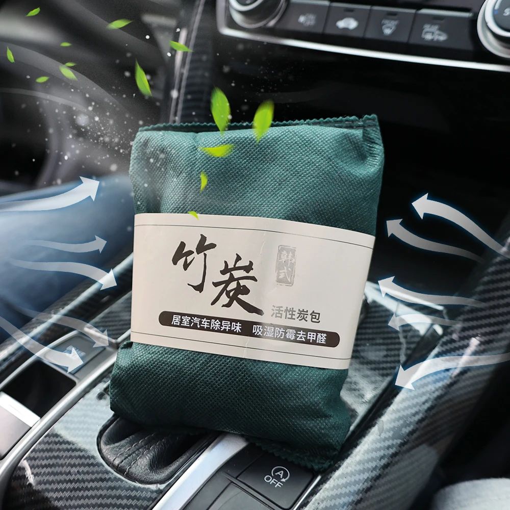 Natural Bamboo Charcoal Bags Odor Absorber Nature Fresh Bamboo Charcoal Air Purifying Bags Car Room Closet Odor Eliminator