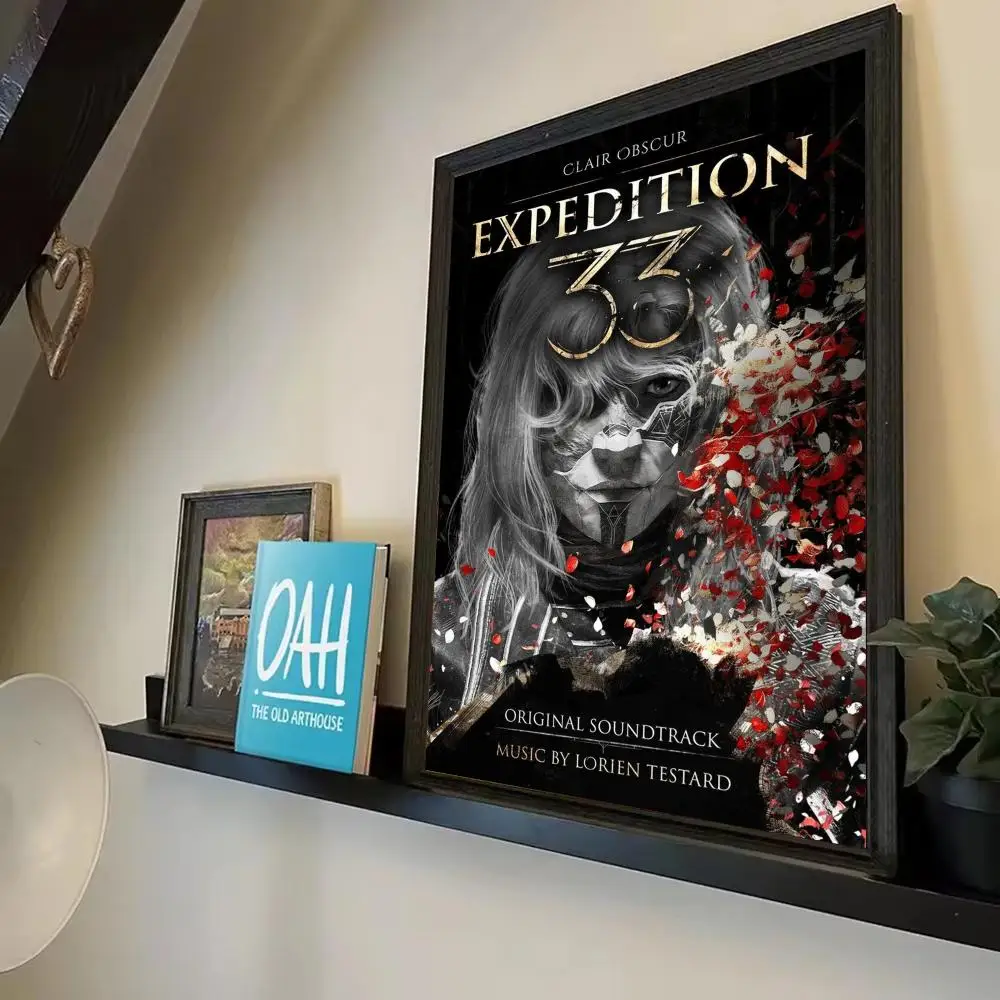 Clair Obscur Expedition 33 Poster Prints Watercolor Wall Art Room Decor Posters Self-adhesive Art Waterproof Paper
