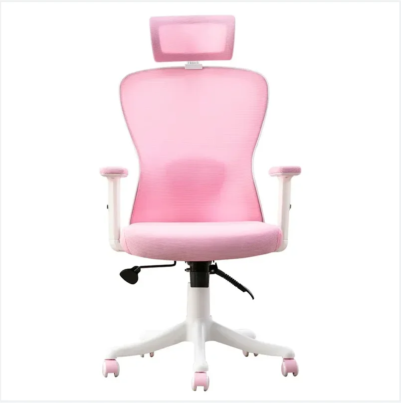 2023 On The New 170° Tilt Office Swivel Comfortable Breathable Pink Grid Ergonomic Chair