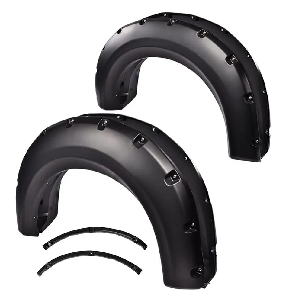 

Fender Flares for 2009-2014 Ford F150 Styleside (67.0"/78.8"/97.4' Bed, Excludes Platinum/Raptor) Pocket Rivet Smooth Trim