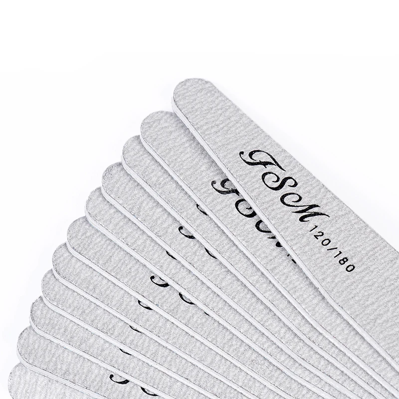 5pcs Nail File Arrow Double Side 120/180 Thick Straight Buffer for Manicure 80/100 Tools Fengshangmei Nail Art Accessories