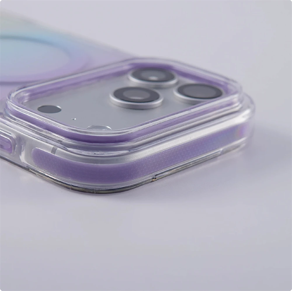 Modny gradientowy kolorowy magnetyczny futerał ochronny do iPhone 18 17 Pro Max 16 15 14 13 z obsługą bezprzewodowego ładowania Magsafe, odporny na wstrząsy. — zdjęcie produktu 6
