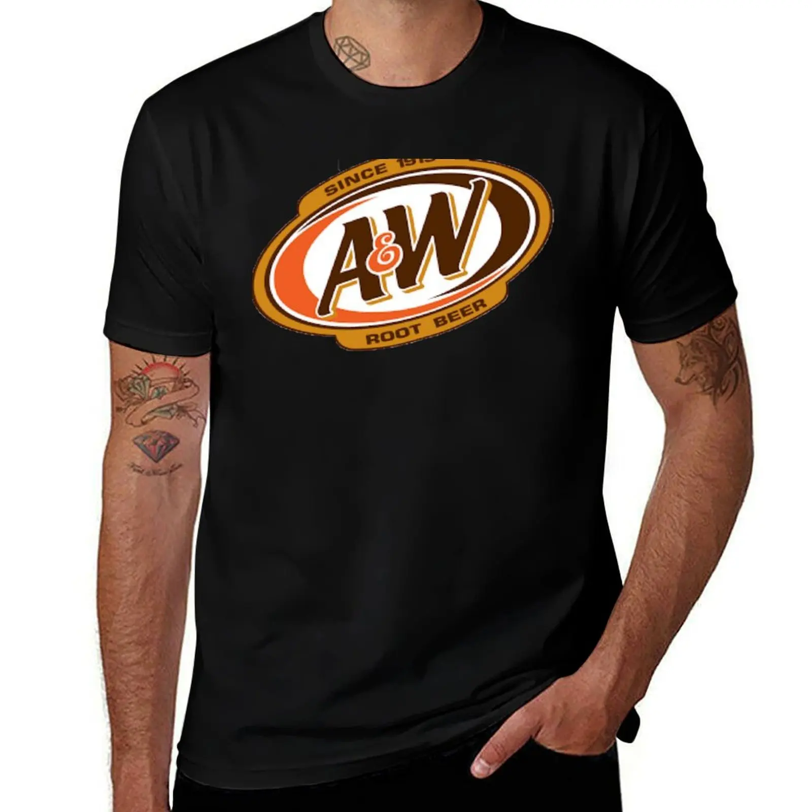 

A&Amp;W Root Beer Logo Since 1919 T-Shirt Big and Tall Basic Tee Shirt