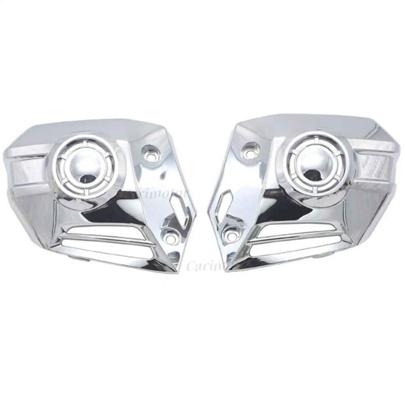 Chrome Lower Cowl Plastic Fog Light Covers For Honda Goldwing GL1800 2018-2020