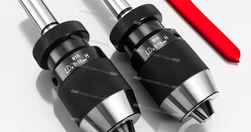Self-tightening Drill Chuck with Taper Shank Milling Machine R8 Lathe Tailstock MT Straight Shank Chuck 0-16 Self-locking