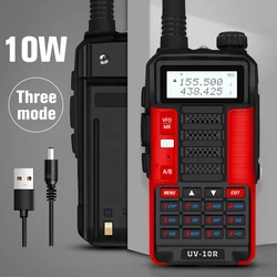 1PC Baofeng Uv 10r Professionele Walkie Talkies High Power Dual Band 2 Way Cb Ham Radio Hf Transceiver Vhf Uhf Bf UV-10R Nie